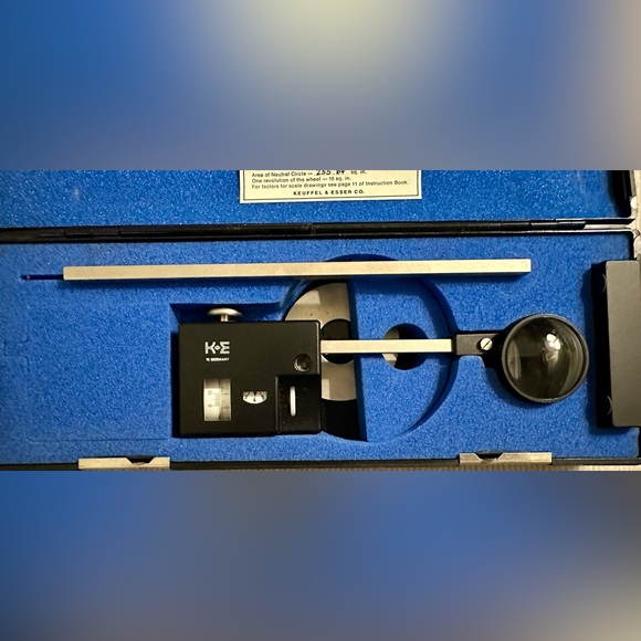 Vintage Keuffel & Esser 620000
Polar Planimeter W. Germany
Precision Area Tool - Picture 6 of 11